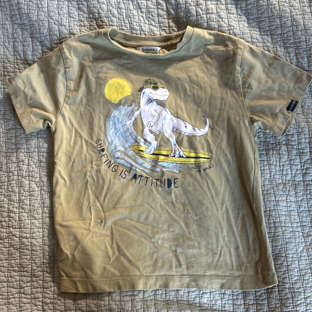 Boys size 8 mayoral shirt no stains or rips